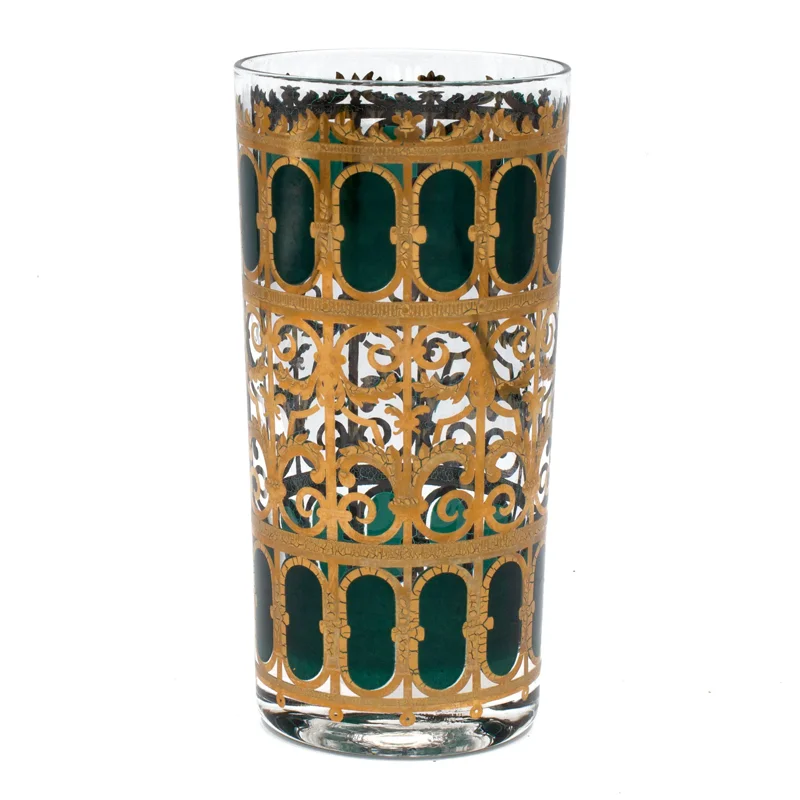 Gold Misbah Moroccan Tea Glass (Tall)