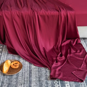 Luxury 100% Organic Bamboo Bedding Set Queen Size Cooling Bed Sheets Fitted Sheet With Deep Pocket