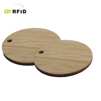 Eco Friendly Wood NTAG213 NTAG216 NFC Wood Tag for interaction