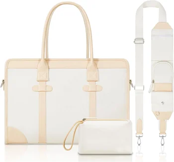 Haoen Trendy Luxury Multifunctional Pu Leather Unisex Laptop Bag For Women