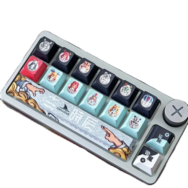 Darmoshark KT15 Hot Swap Mechanical Keypads Gift 3 Modes BT Wireless Keyboards 15 Keys PBT Keycap Gift