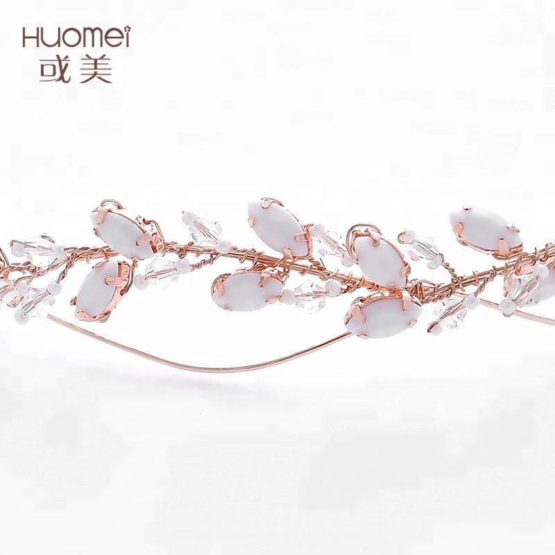 Оптовая продажа ручной работы свадебные пояса аксессуары для волос со стразами свадебный головной убор женщин