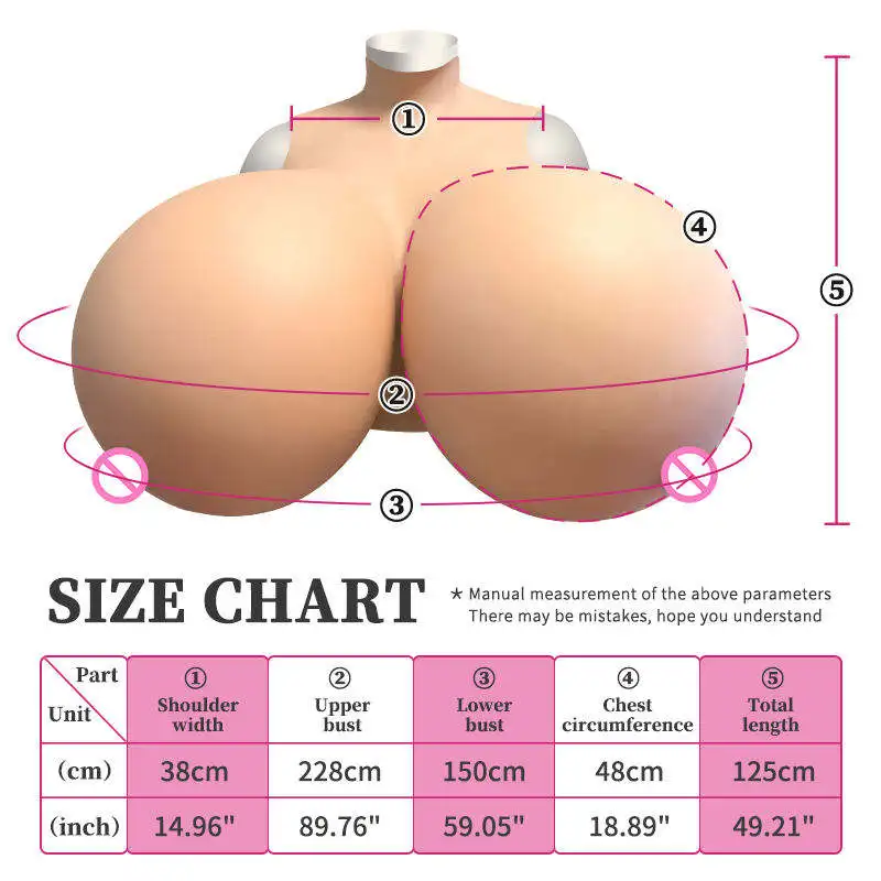 DIY ZZZ  Filling Breast Forms Inflatable False Silicone  Artificial Boobs Sexy Dolls for Cosplayer Transgender Gay LGBTQ+