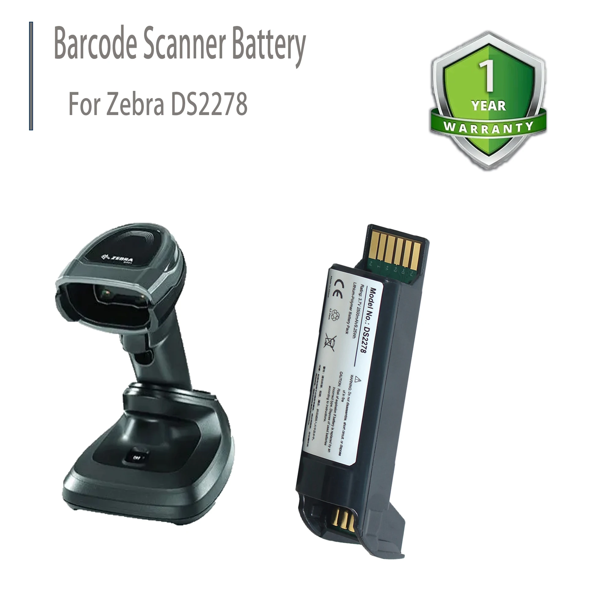 Li Ion Replacement Barcode Scanner Ds2278 Battery For Zebra Symbol Ds2278 Bt 000317 01 Pda 8743