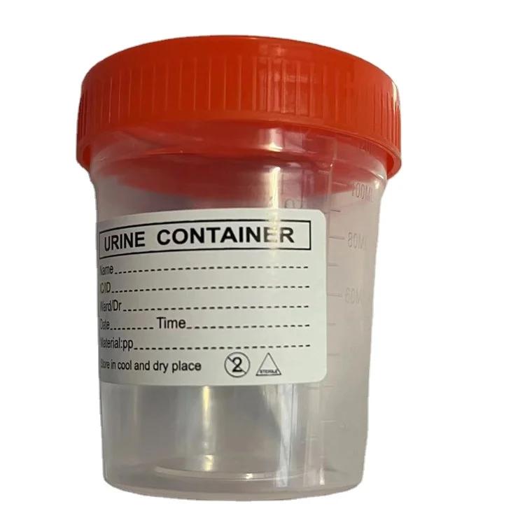 UC-10120 Lab Disposable Plastic Sterile Speciamen Cup Urine Container