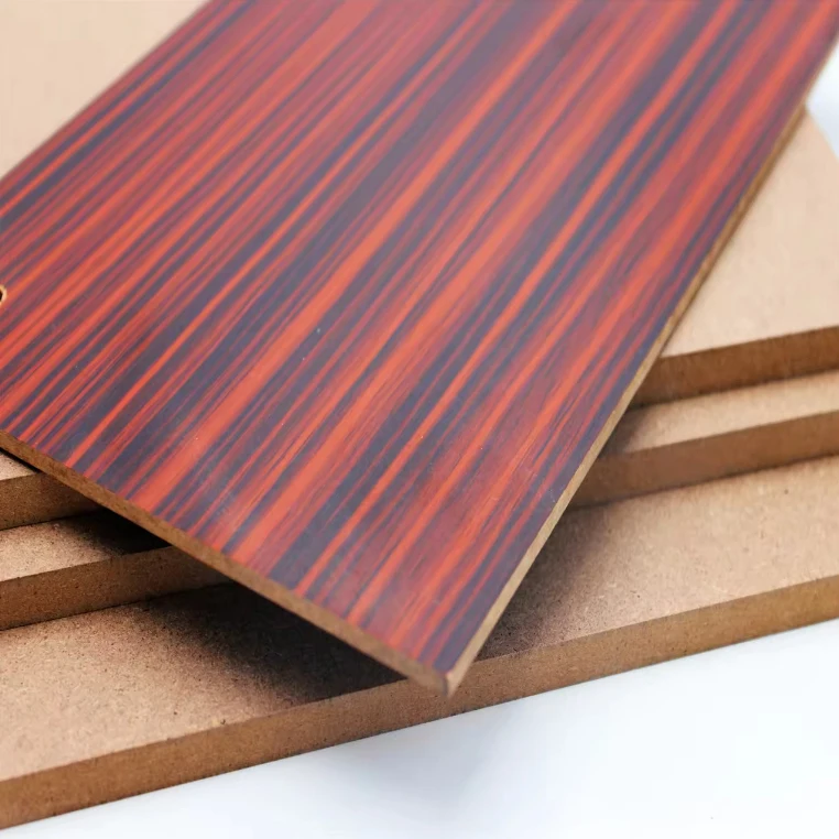 5mm MDF Packaging Board Furniture Cabinet Photo Frame Backboard Melamine Veneer Eucalyptus Wood Unpainted Board factory