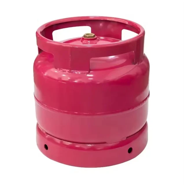 Portable 6kg LPG Gas Cylinder Small Size Low-Pressure Steel for Cooking and Camping