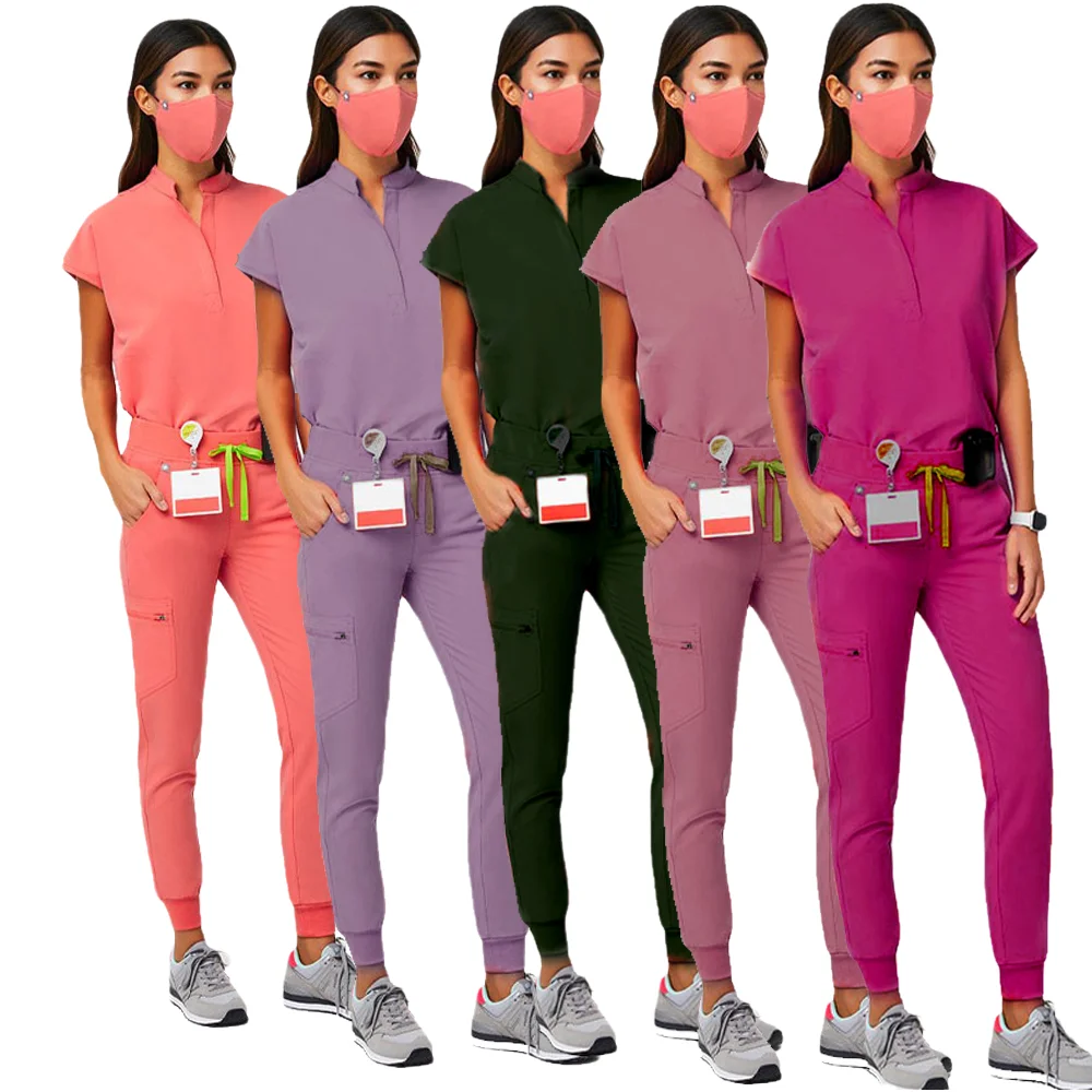 New Style Wholesale Jogger Unisex Healthy Nurse Uniform Medical Scrubs Tops