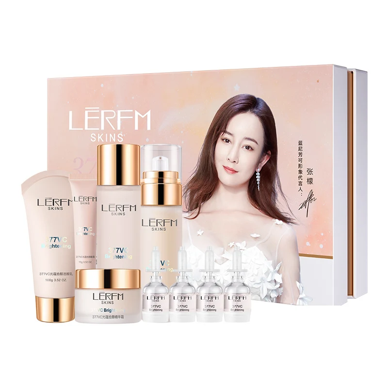 Oem Odm Private Label LERFM SymWhite 377 Glowing Revitalizing Skincare Set Vitamin C Skin Care Kit