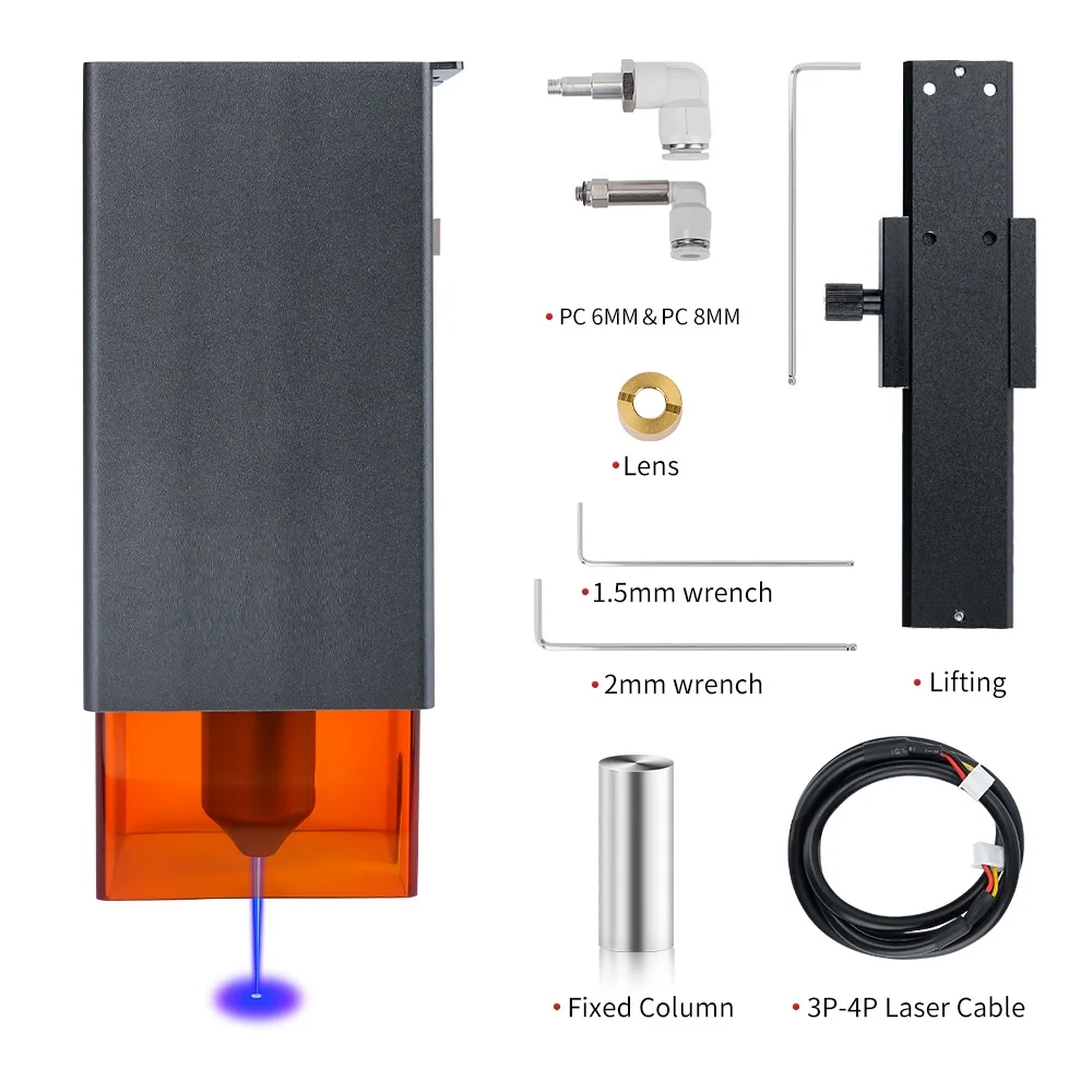 Tête De Découpe Laser 20W Avec Kit Pompe à Air - Pour Gravure Et Découpe, Module Optique Neuf