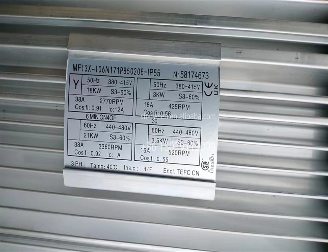 CRANE Electric Motor MF13X-106N171P85020E-IP55 for Elevators