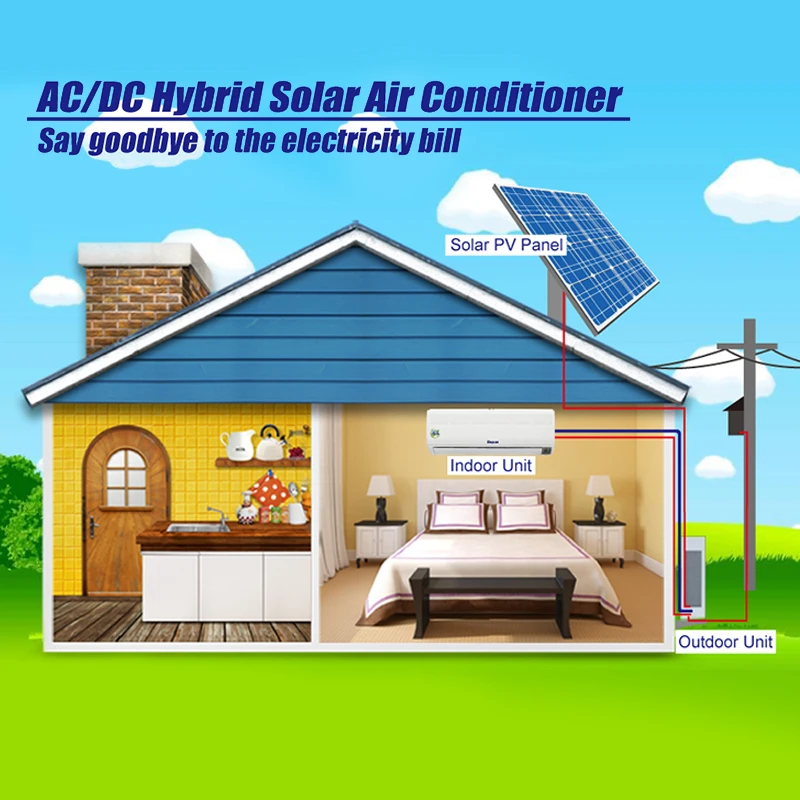 High Quality Deye 24K Smart Wall Mounted  AC DC Hybrid Solar air Conditioner Inverter