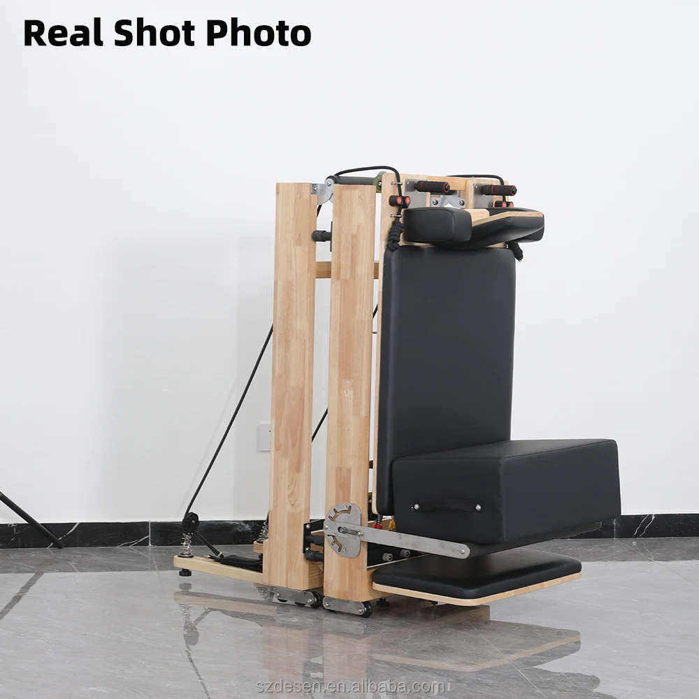 Durable Foldable Pilates Reformer Maple Frame Portable Core Bed Body Commercial product detail 3