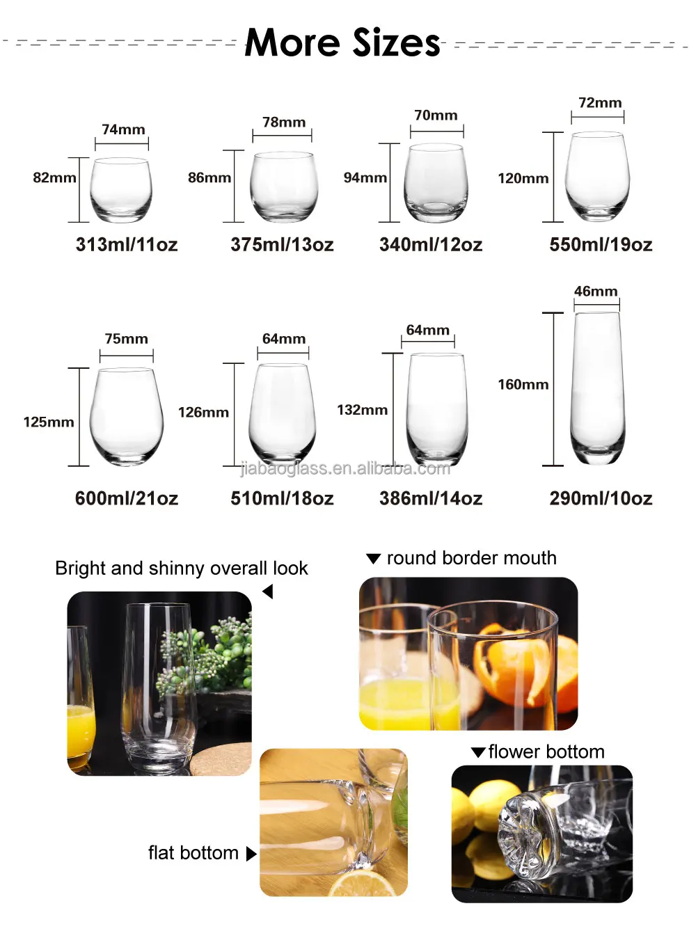 Clear Can Beer Glass 12oz 330ml Blowing Drinking Glass Cup For Juice Beverage Custom Glassware ...