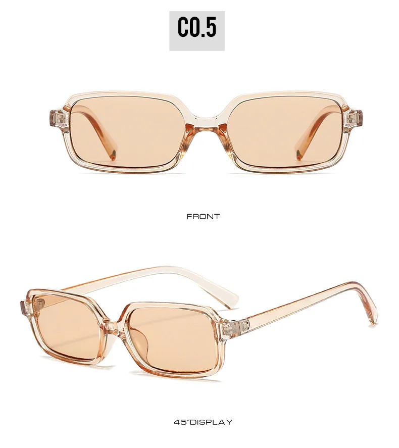Nueva gran oferta, gafas de sol con montura cuadrada pequeña, gafas de sol a la moda para mujer, gafas Vintage para hombre, gafas con logotipo personalizado, sombrilla de tendencia