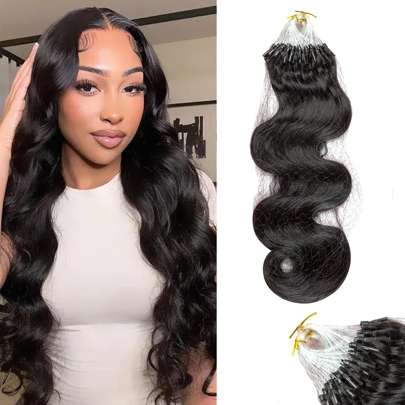 Micro Ring Echthaar Extensions Brasilianisches Remy Für Volumen_voghion.com
