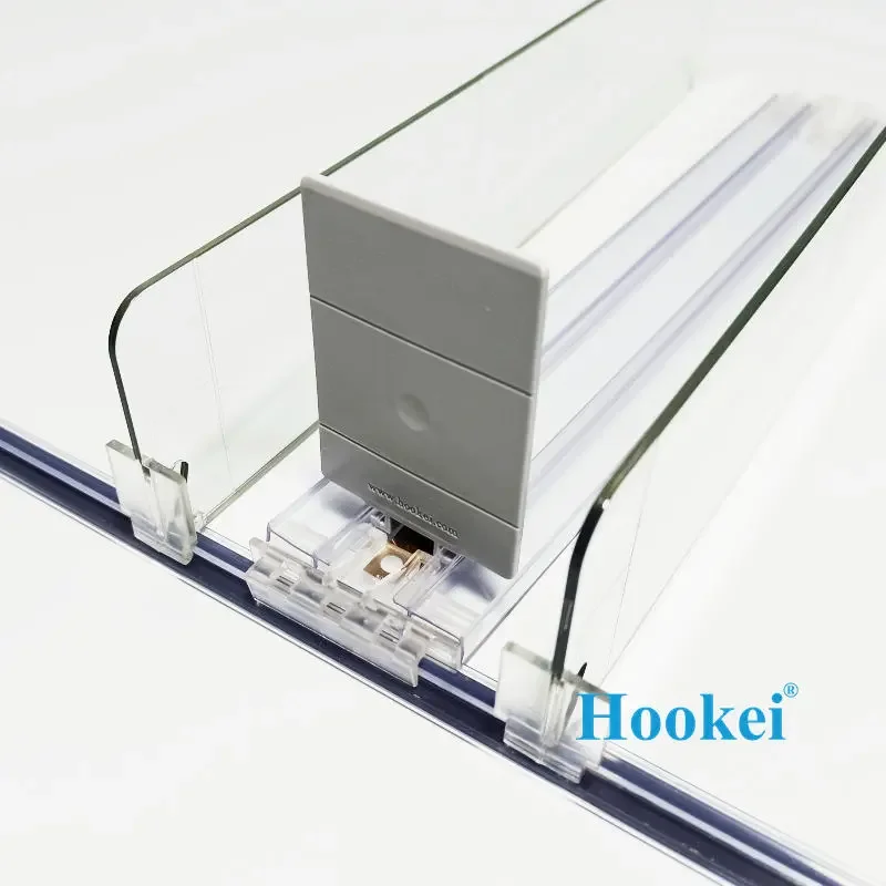 Gravity Roller Shelf Fridge Spring Loaded Retail Displays Product Divider Bottle Shelf Pusher for Vending Machine