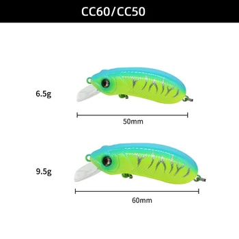 Espressif CC60 CC50 Rocker Fat Man Single-Hook Version ABS Lure Minnow Freshwater Stream Fishing Freshwater Fish Bait Wholesale – Minnow – view 4