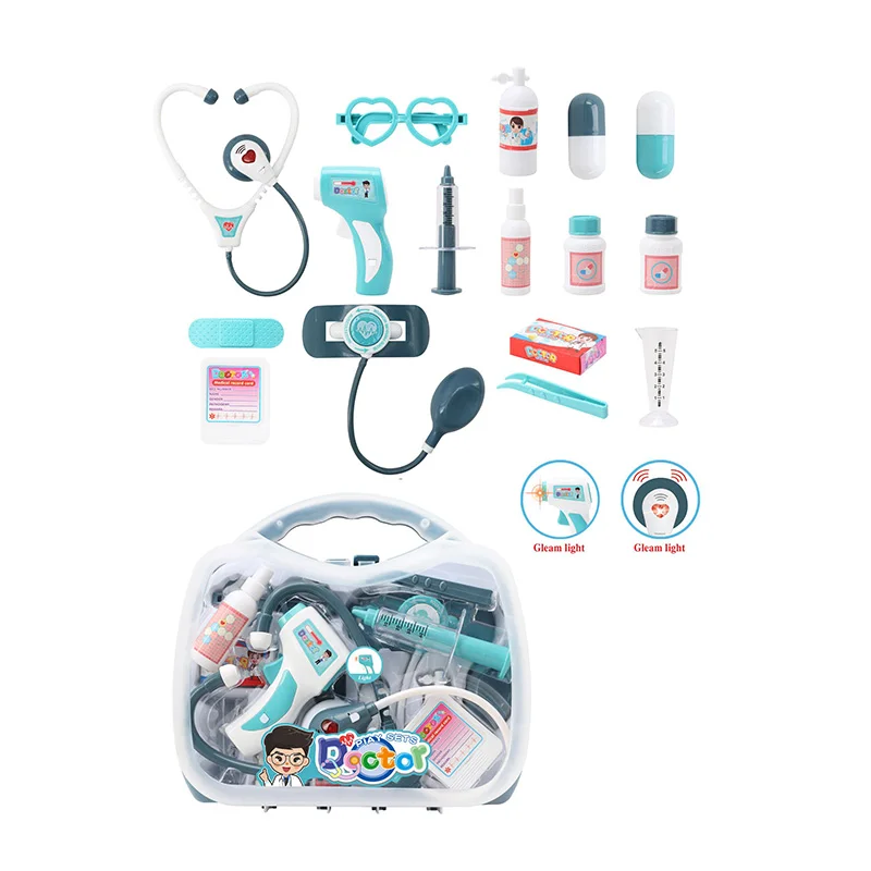 Пластиковый ролевой Игровой чемодан электрическая музыкальная игрушка с доктором набор игрушек для детей Дошкольный