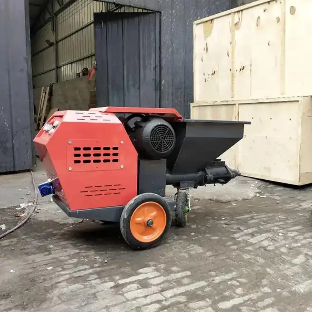 Multifunctional Cement Mortar Spraying Machine Electric Diesel Mini Stucco Pump Cement Sand Mortar Spraying Machine