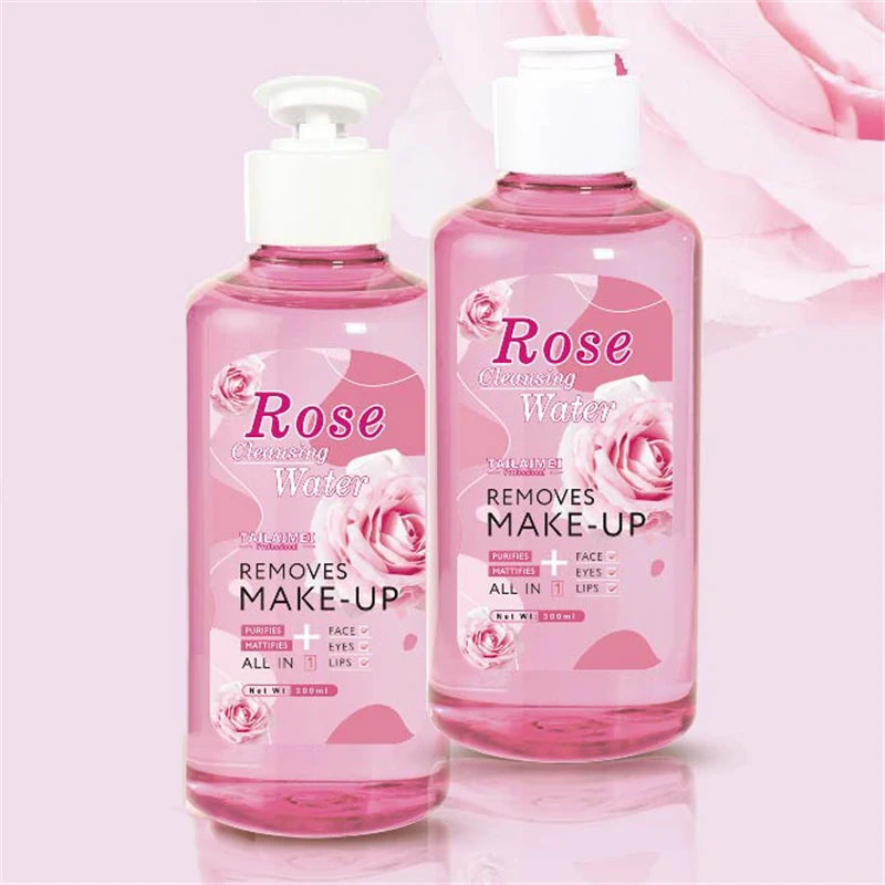 TLM Custom Private Label Makeup Rose Cleansing Water Make up Remover Liquid Hydrating Face Makeup Removing Water