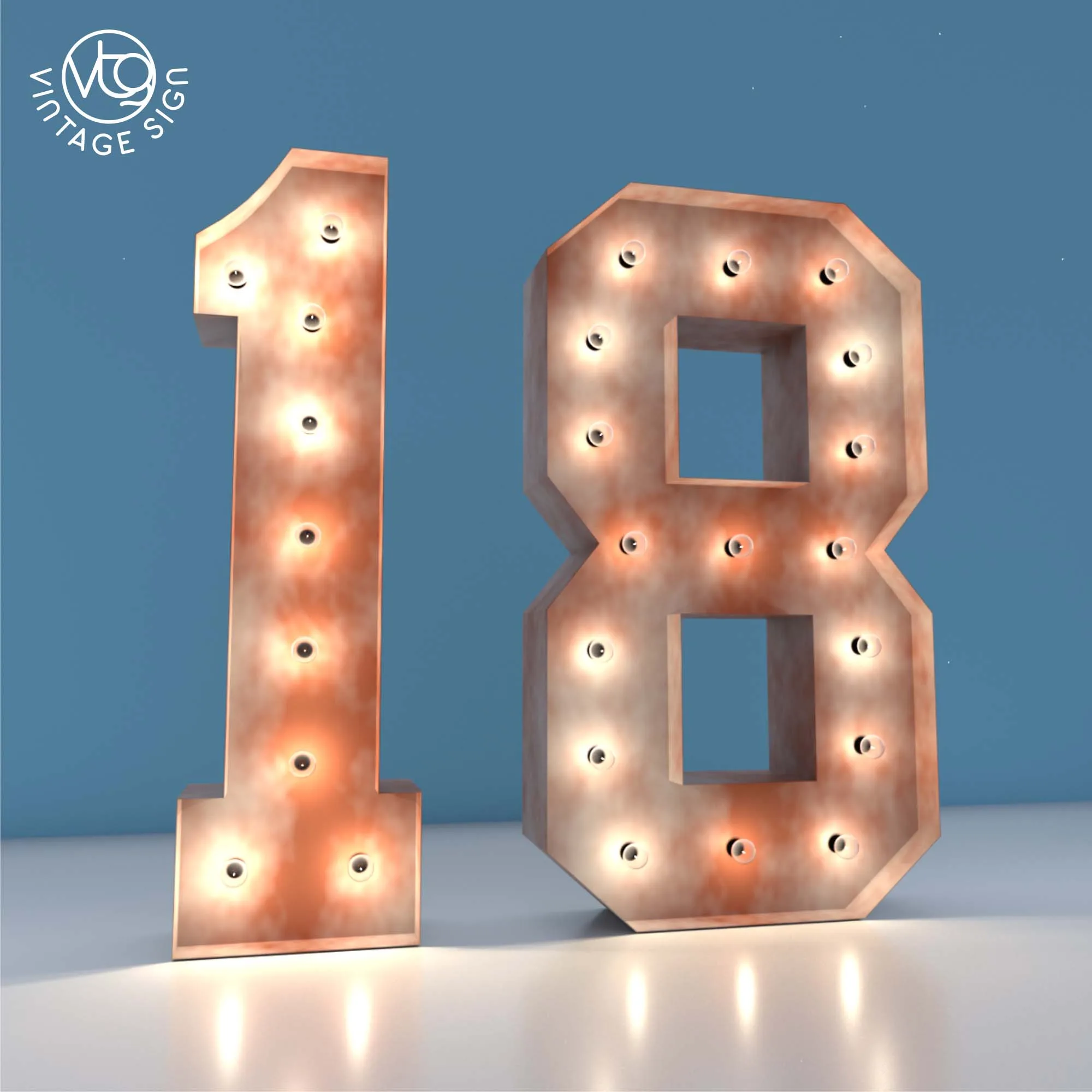 24 light up letters