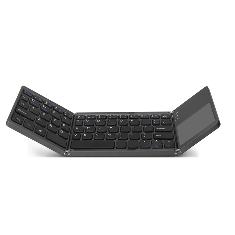 Thin Keyboard Wireless Keyboard Mini Teclado Sem Fio Tri-fold Folding ...