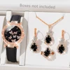 Orologio nero + gioielli briolette senza scatola