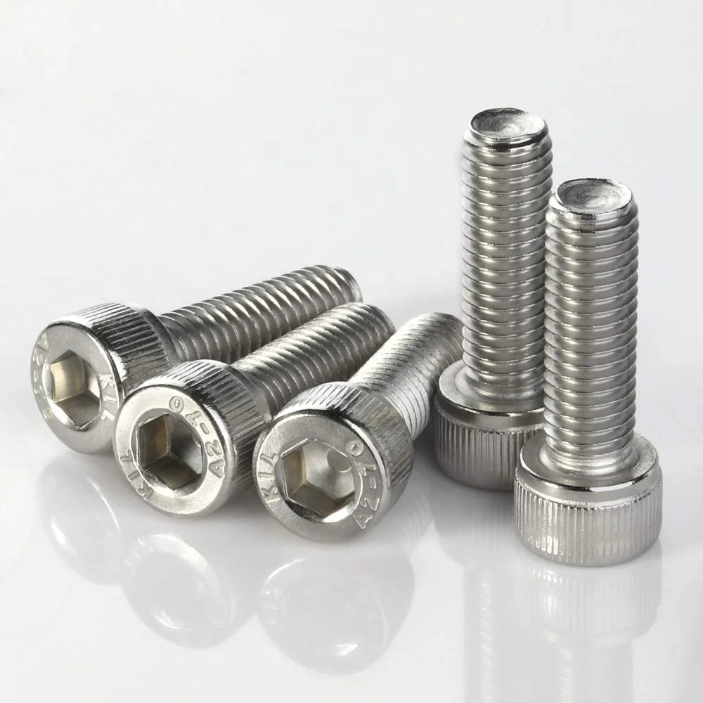 DIN912 M1.4 M1.6 M2 M2.5 M3 M4 M5 M6 304 A2-70 Stainless Steel Hexagon Socket Head Cap Allen Screw Hex Socket Cylinder Head Bolt supplier