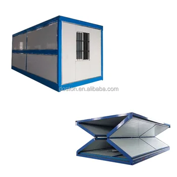 Customizable Soundproof Sandwich Panel Steel Structure Buildings Foldable Prefab House