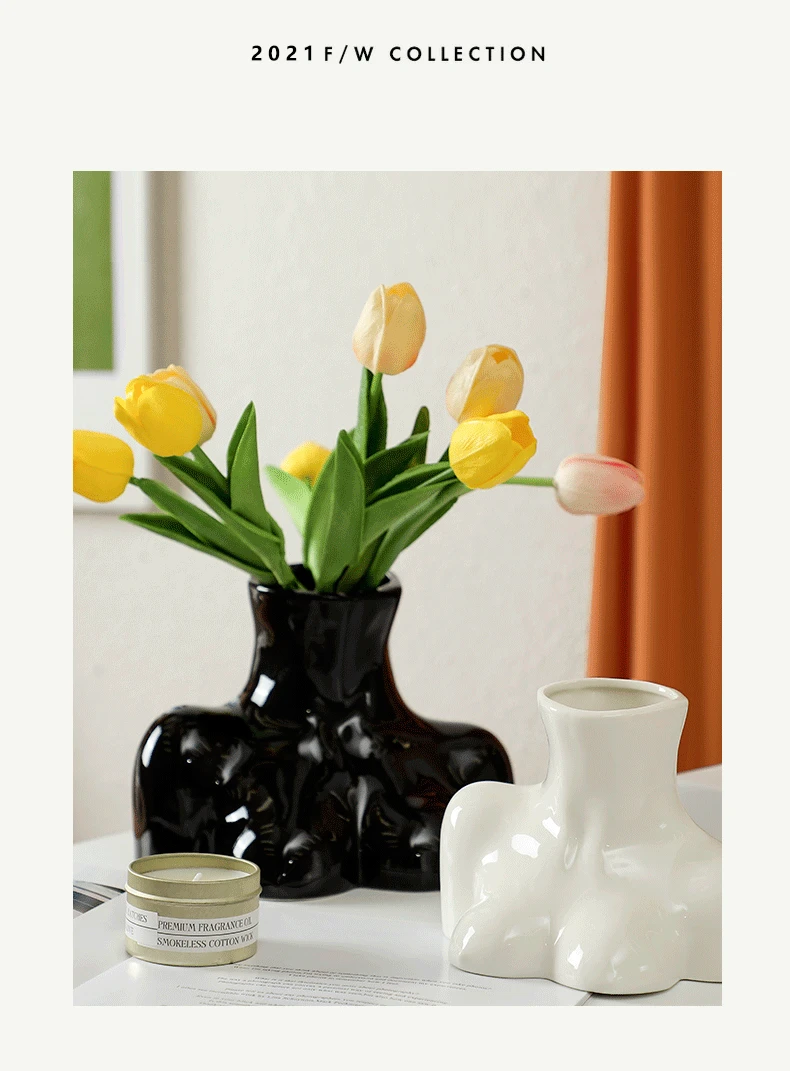 Home Accessories Decorating Vase Flowers Flower Decorative Antique Nordic Artificial Modern Ceramic & Porcelain Vases