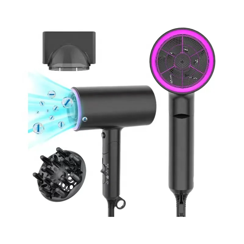 New Style Folding Hair Dryer Professional Strong Wind Super Ionic 1800W Negative Ion Blow Dryer