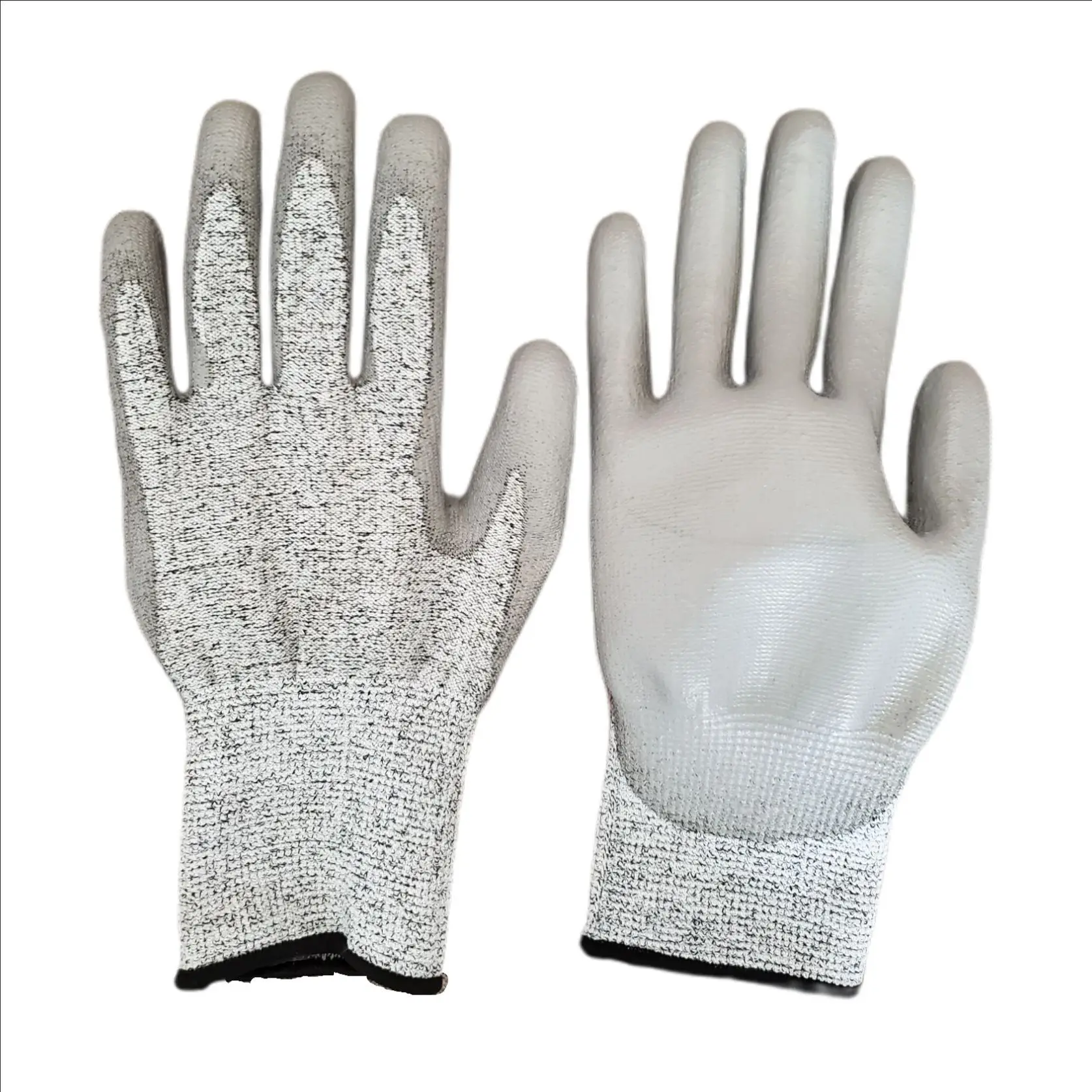 Перчатки трикотажные бесшовные с полиуретановым (полиуретановым) покрытием степень защиты 5 устойчивые к порезам перчатки для рабочих садовых и водителей упаковка россыпью