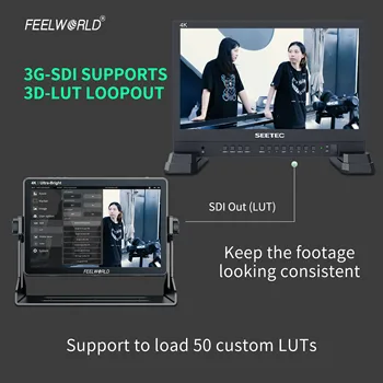 FEELWORLD LUT11S Custom Packaging 10.1" Professional Camera Monitor, 2000nits, 3D LUT, Touch Control, 3G-SDI, Factory Price detail image