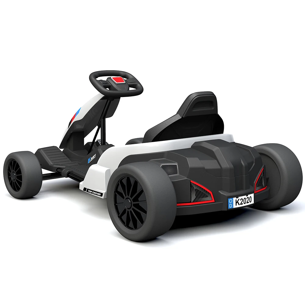 XJD Electric Go Kart 12V 7Ah Battery Powered Pedal Go Karts for 3+ Kids  Adults Ride on Car Electric Vehicle Car Racing Drift Car Gift for Boys  Girls with Bluetooth/FM and Remote