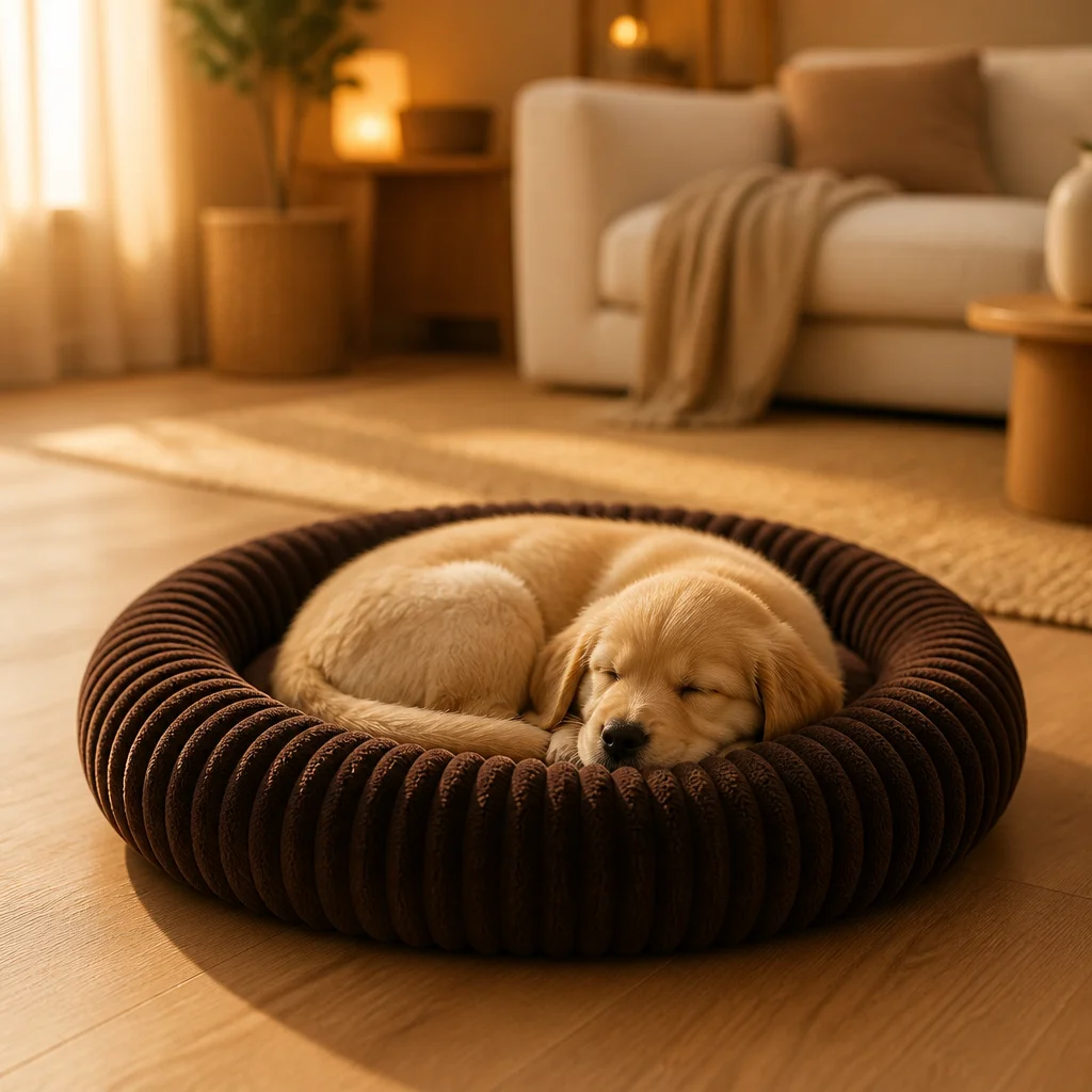 Corduroy Orthopedic Dog Cat Bed Raised — Product details 3