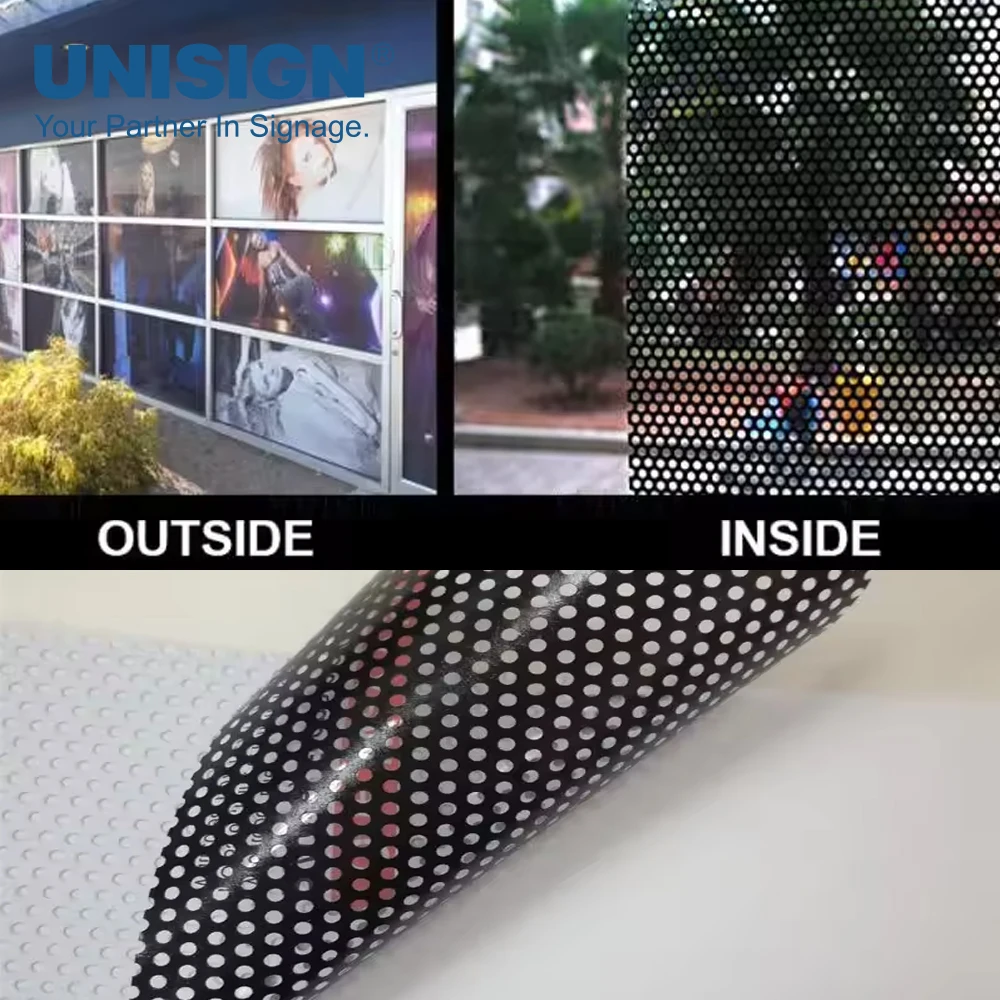 Sticker One Way Vision Alibaba.com: UNISIGN PV1615 One Way Vision Vinyl Sticker, 0.15mm PVC ...
