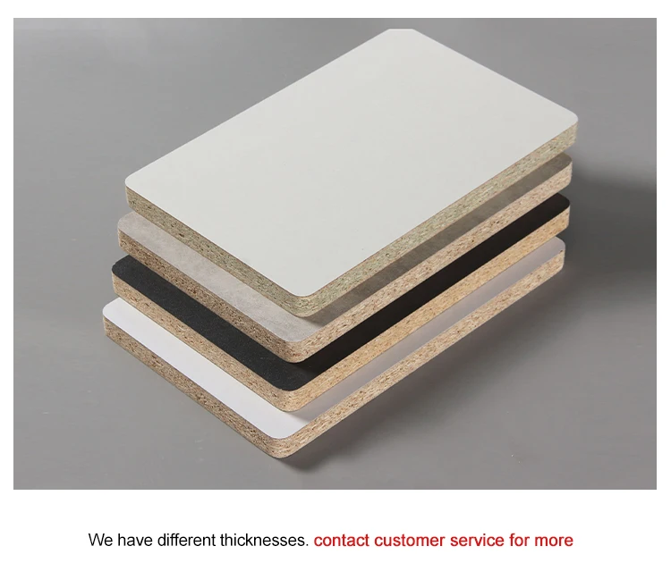 factory direct sales 6mm white melamine double faced chipboard