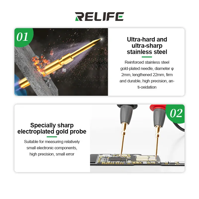 RELIFE MC2 Multimètre multifonction Caméra 4K Microscope Caméra industrielle 4K HDMI Double écran Interface C Mesure