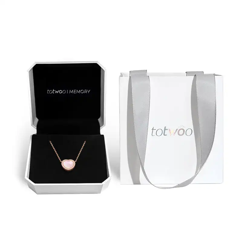 Totwoo Bluetooth Fine Smart Jewelry Set Smart Electronic Gold Heart