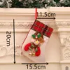 Calcetines de cáñamo con campana-muñeco de nieve