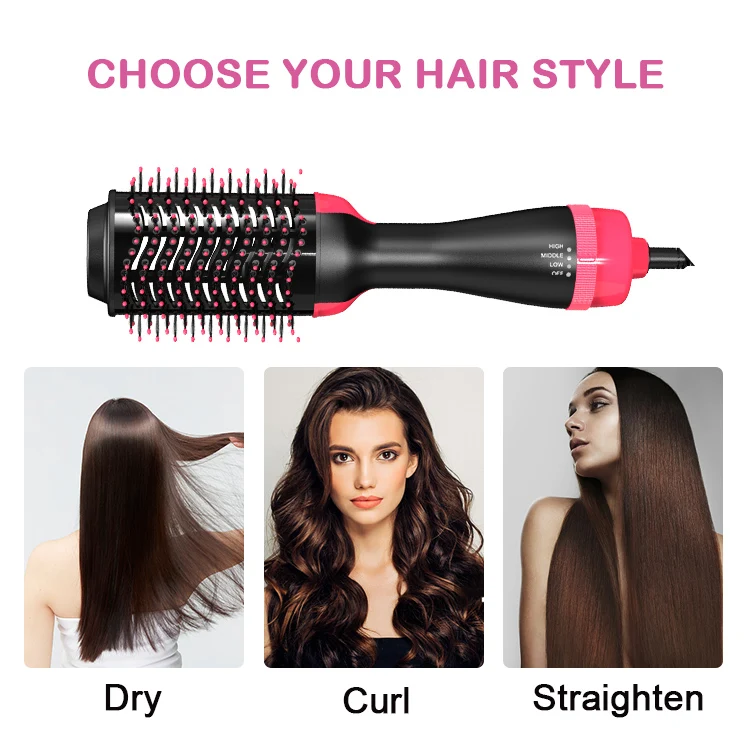 ULELAY Professional High Quality One Step Hair Dryer Brush Styler Tools Fast Heating Hair Straightening and Drying Hot Air Brush