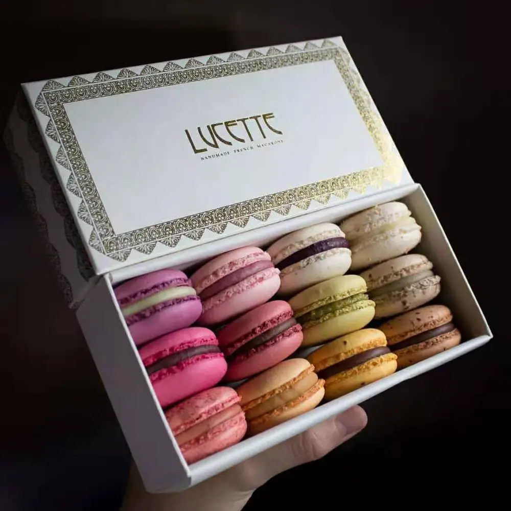 Custom LOGO Laduree Style Macaron Packaging Elegant Recyclable