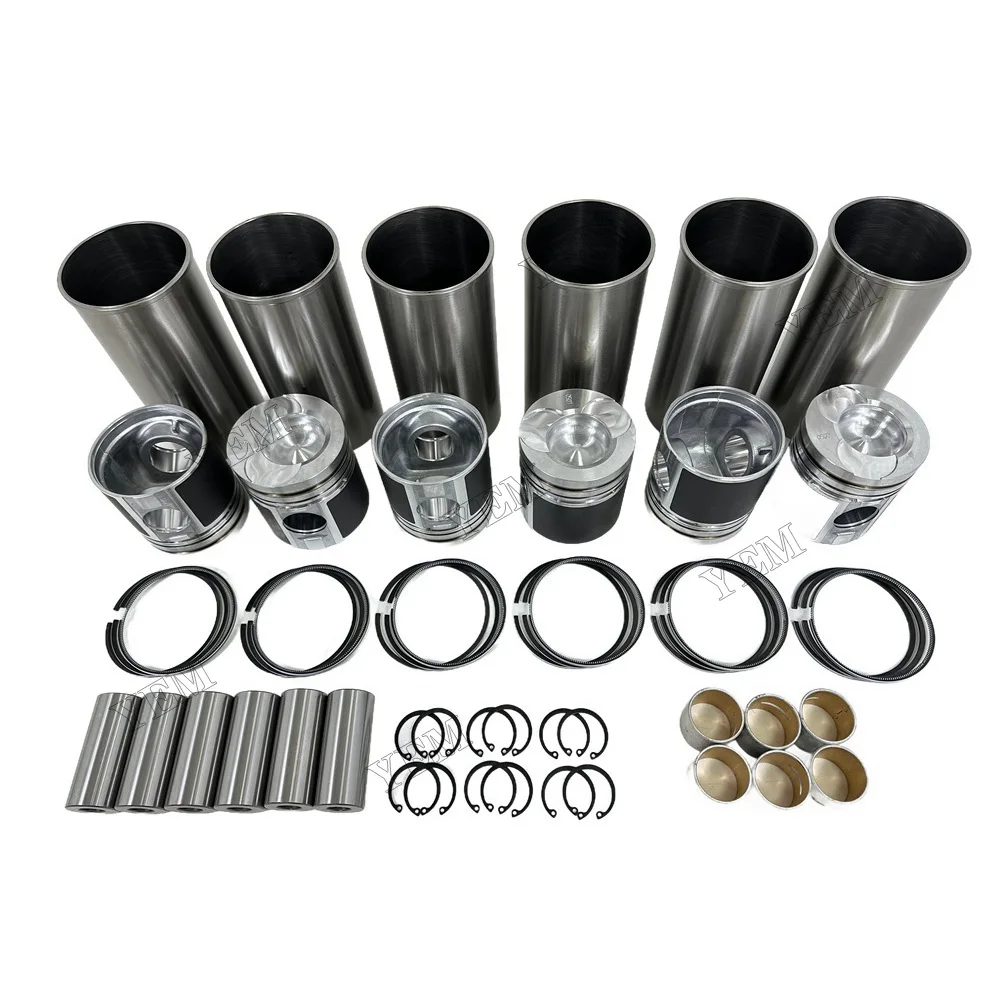Cylinder Liner Kit Suitable for Doosan / for Develon D1146 Heavy Duty Engine Parts 6