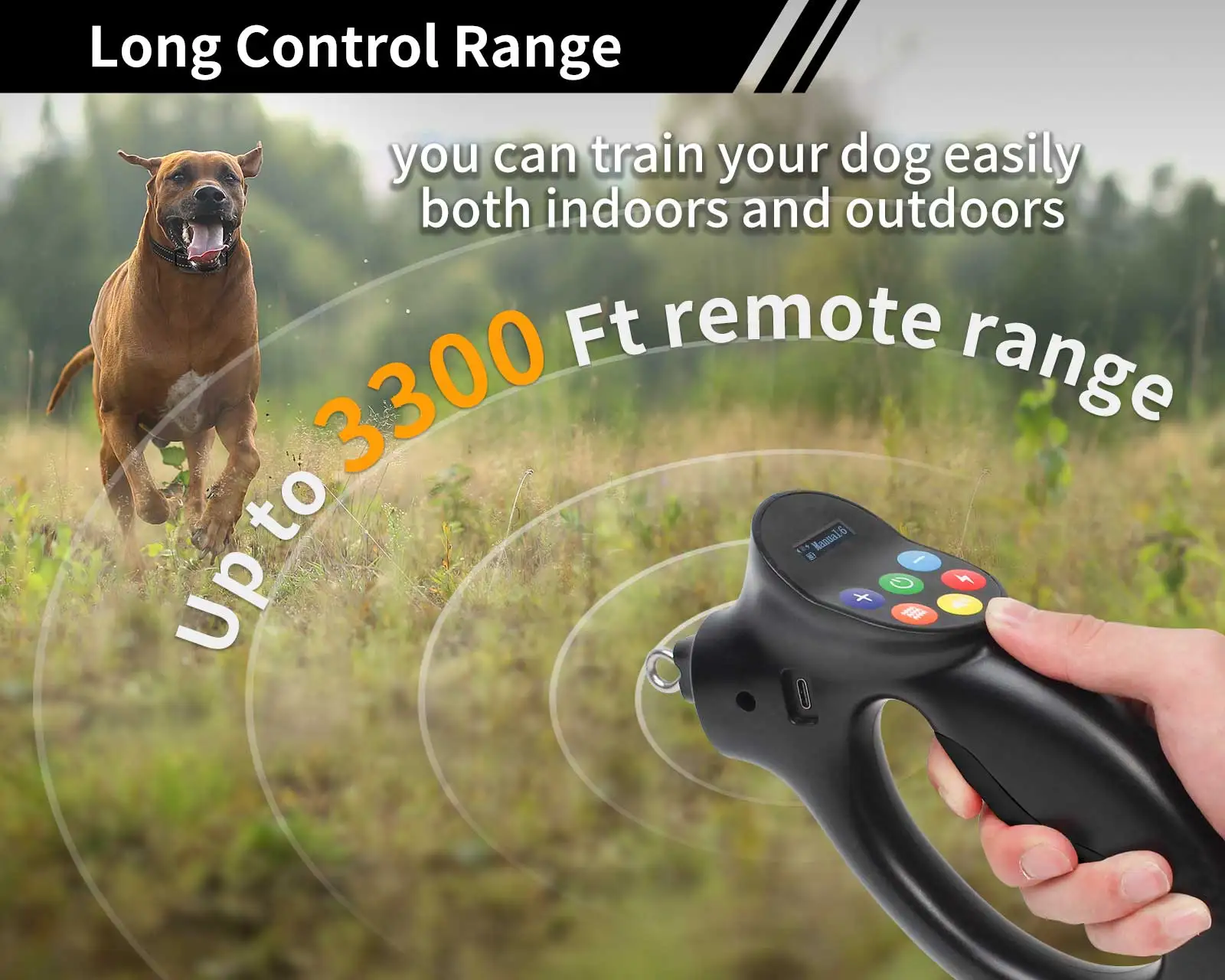 Waterproof Rechargeable Electric Dog Shockers Slip Collar For Dog