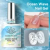 63677 Liquido Acquerello Onda Oceanica