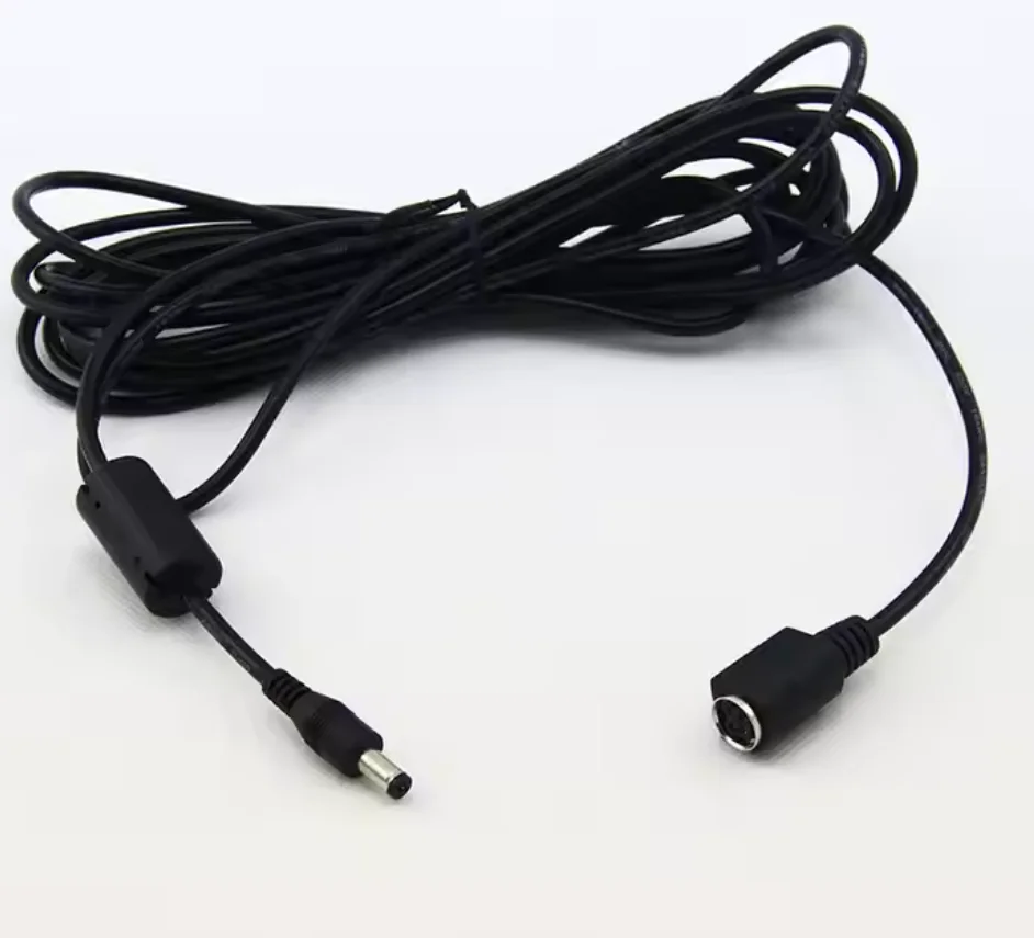 DC 5521 Power Adapter with 18AWG Copper Wire Cable 4 Pin Din 24V 5A Short Circuit Protection 5.5*2.5 Connector 5521 Power Supply