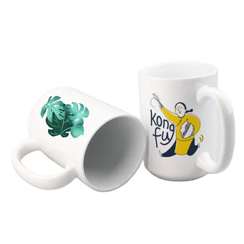 Factory direct supply 15oz white sublimation mug hot transfer custom mug