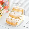 Diamond 3-Layer Plastic Fruit Bowl (PVC Lid) Amber
