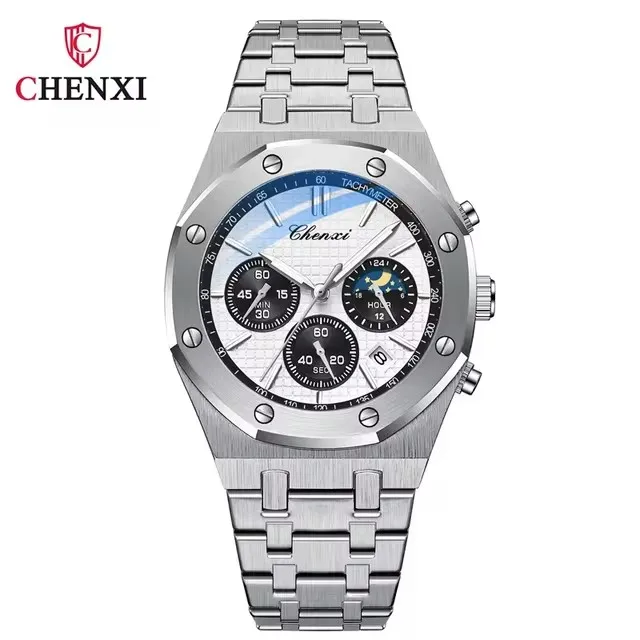 CHENXI 948 Luxury Watch Waterproof Chronograph Multi Function Men